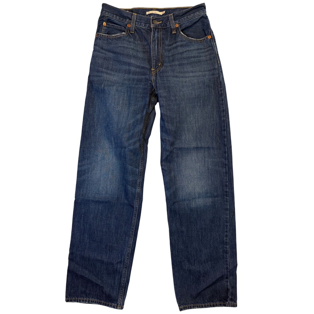 Levis Jeans Womens 26 Blue Dad Jean Straight Leg High Rise Medium Wash Denim